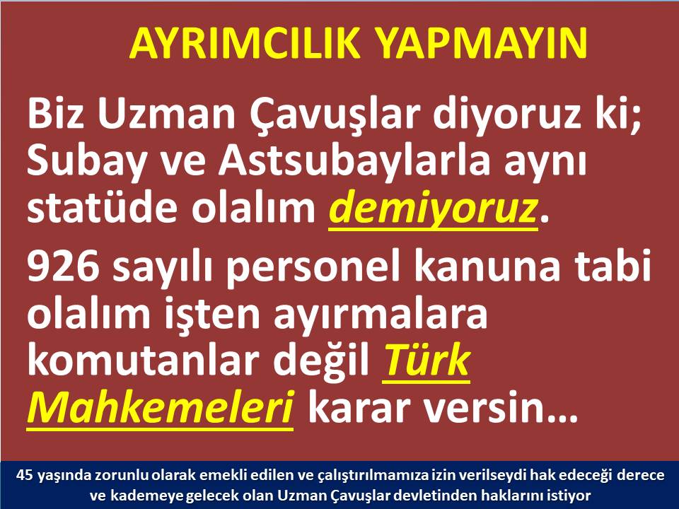MuratNR3's tweet photo. #UzmanÇavuşaKadro
#UzmanÇavuşaHak
#EmekliUzmanÇavuş
#MalülUzmanÇavuş
#UzmanÇavuşaTazminat
#UzmanÇavuşaDerece
#UzmanÇavuşaKıdem
#UzmanÇavuşaOkul
#UzmanÇavuşaYönetmelik
#UzmanÇavuşaKampOrduevi
@RTErdogan
@tcsavunma
@hulusiakarmedya
@Akparti
@nacibostanci
@akbasogluemin
@AliYerlikaya
@UlviYonter
@dbdevletbahceli
@mustafaelitas
@UlviYonter
@erkanakcay45
@TEMUD_2024
@alitilkici38
@HMBakanligi