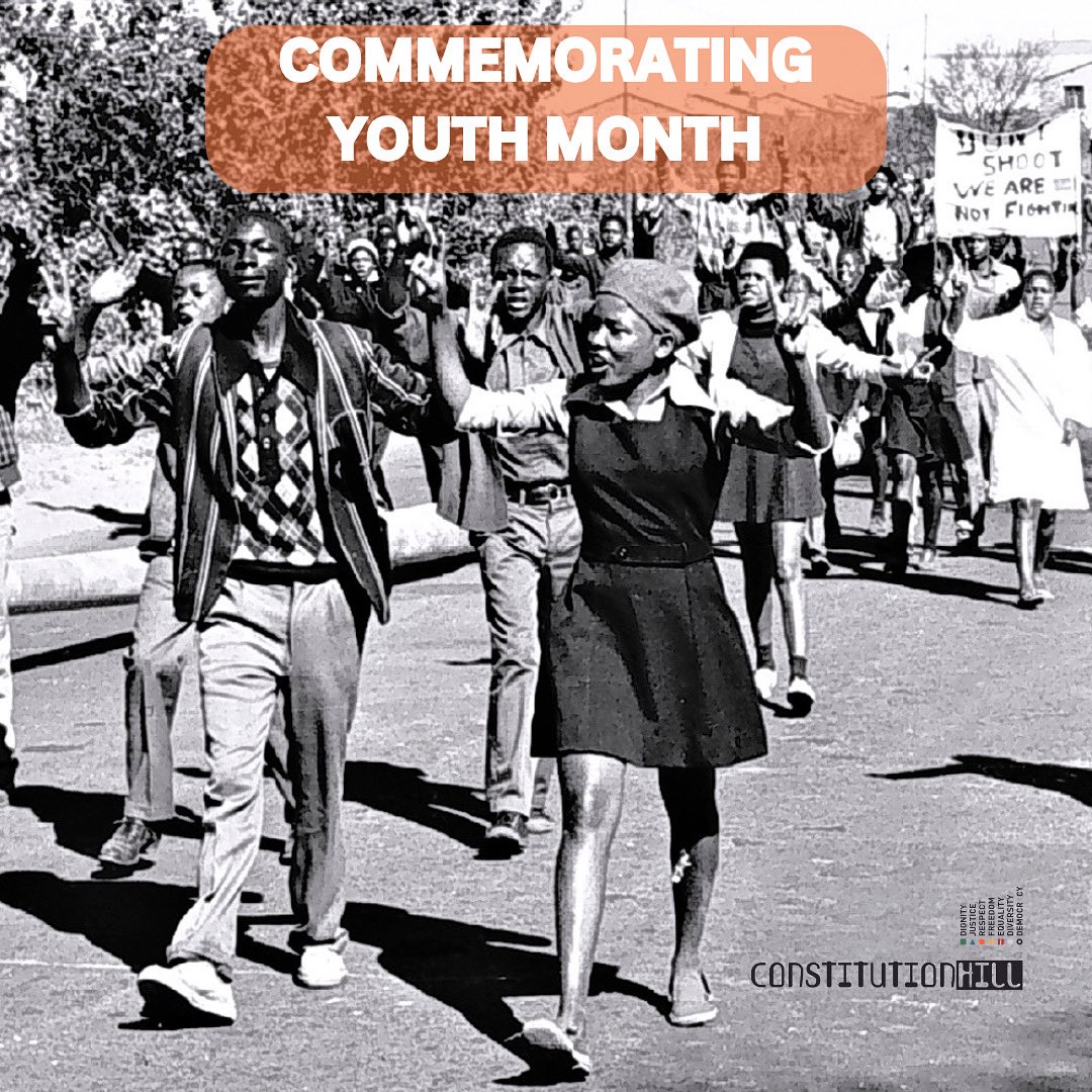 Constitution Hill SA (@visitconhill) on Twitter photo Today marks the start of Youth Month 🇿🇦
We remember the brave youth of 1976 who stood for freedom and education.
Let’s honour their legacy by uplifting the youth of today.
#YouthMonth #June16 #SowetoUprising #Ubuntu
<a href="/visitjoburg/">Joburg Tourism</a> <a href="/GautengDED/">Gauteng Department of Economic Development</a> @GautengGrowth Today marks the start of Youth Month 🇿🇦
We remember the brave youth of 1976 who stood for freedom and education.
Let’s honour their legacy by uplifting the youth of today.
#YouthMonth #June16 #SowetoUprising #Ubuntu
<a href="/visitjoburg/">Joburg Tourism</a> <a href="/GautengDED/">Gauteng Department of Economic Development</a> @GautengGrowth