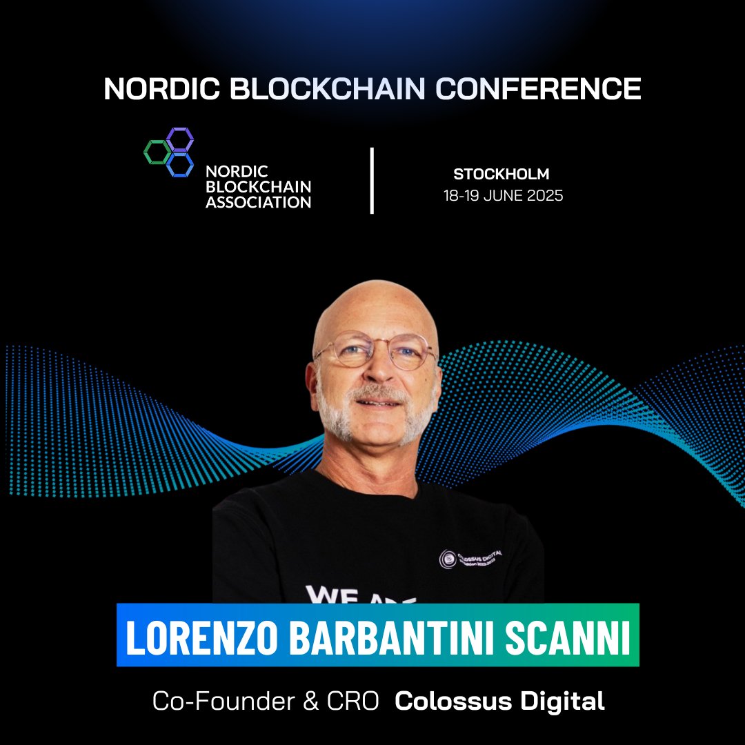 nordicblock's tweet photo. ✨ Speaker Announcement ✨
We are excited to welcome Lorenzo Barbantini Scanni (@lobarb), Co-Founder and CRO at @ColossusItaly, to the Nordic Blockchain Conference 2025.
As a seasoned entrepreneur and angel investor, Lorenzo has dedicated his career to empowering startups and driving blockchain adoption. His focus on bridging institutions with decentralized networks reflects his passion for reshaping how large-scale staking and governance interact with blockchain infrastructure.
Meet him at #NBC25 in Stockholm.