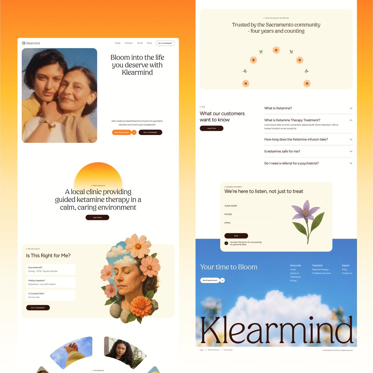 Client: “We want to make patients feel understood”

What we delivered:
A landing page that speaks with empathy, not ego.

- Visual warmth
- Human-first messaging
- Structure that calms