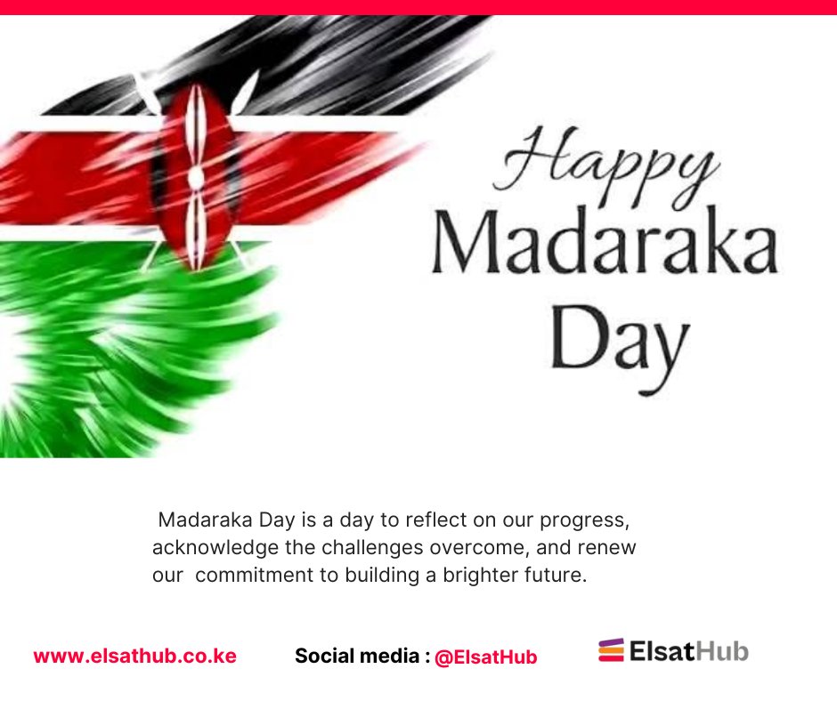 ElsatHub's tweet photo. #HappyMadarakaDay  , #Kenya! 🇰🇪
At ElsatHub, we honor the spirit of independence by empowering your future through accessible, high-quality education. 🔗 https://t.co/mmdxsm51Zj
  #UnlockYourPotential #EmpowerThroughEducation #ElsatHub #21stCenturySkills #EducationForAll https://t.co/2UsVYJXr7X