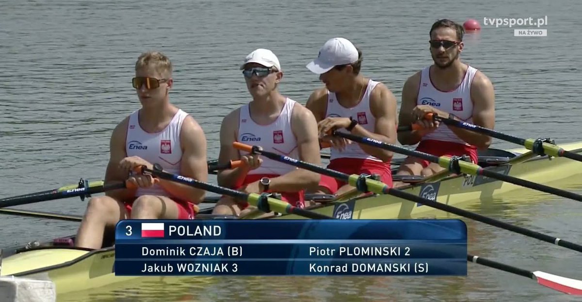 PLwioslaPZTW's tweet image. CZWÓRKA PODWÓJNA Z BRĄZOWYM MEDALEM MISTRZOSTW EUROPY! 🥉💪
Co to był z finisz! Brawo Dominik Czaja, Piotr Płomiński, Jakub Woźniak i Konrad Domański! 👏🇵🇱
fot. @sport_tvppl