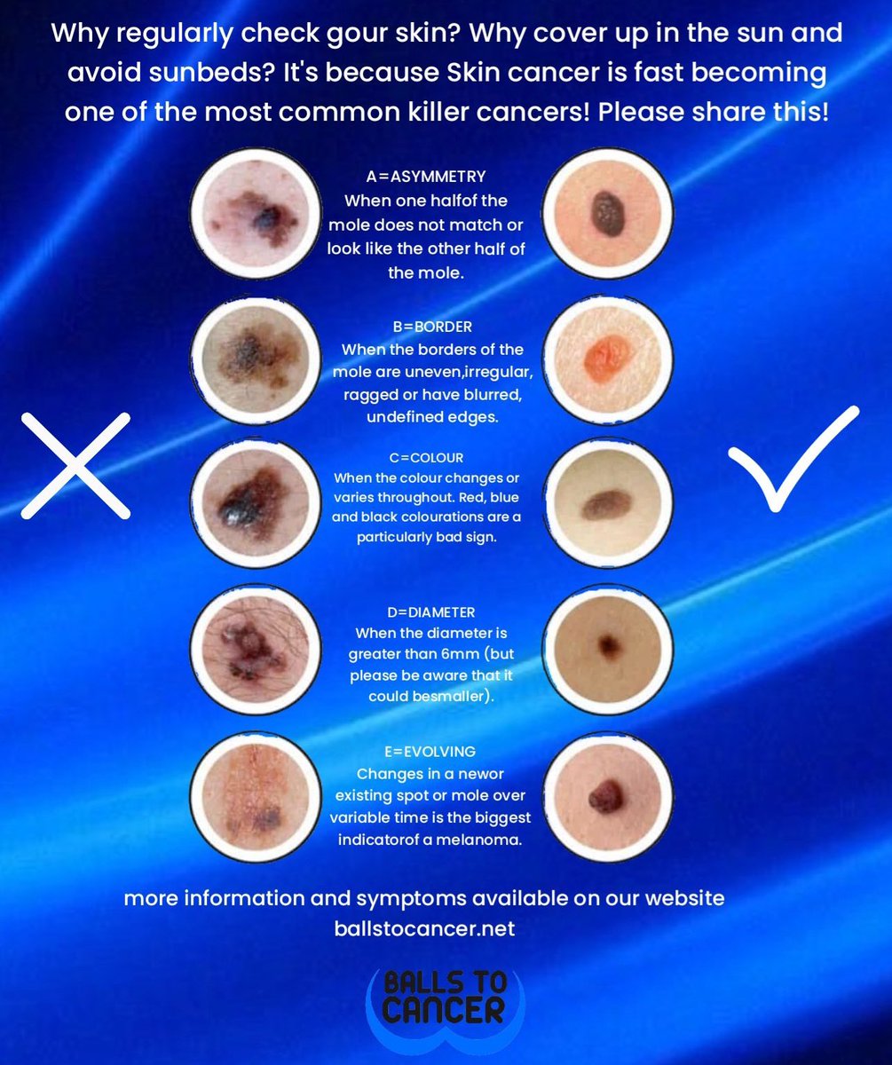 If you’re going to one thing today.  

Please check your boobs, moobs, balls and moles. 

Only takes 5 minutes. 

😘

#CancerAwareness