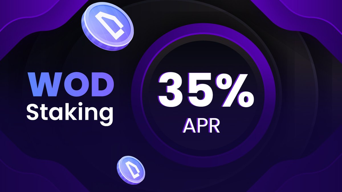 💎 $WOD goes beyond gameplay — it’s your bridge to real DeFi rewards.

With staking pools offering up to 35% APR, players can transform in-game progress into long-term earnings.

Stake your assets where you play.

👉 worldofdypians.com/staking