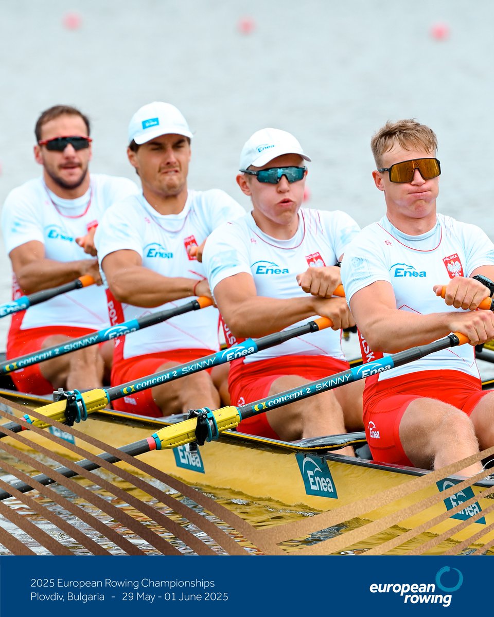 World Rowing (@worldrowing) on Twitter photo What a race in the men's quadruple sculls! Into the sprint the <a href="/BritishRowing/">British Rowing</a> men held on for their first-ever European title in the men's quadruple sculls in a European best time of 5:35.02. The Netherlands snatched silver with Poland winning bronze.
#ERCHPlovdiv What a race in the men's quadruple sculls! Into the sprint the <a href="/BritishRowing/">British Rowing</a> men held on for their first-ever European title in the men's quadruple sculls in a European best time of 5:35.02. The Netherlands snatched silver with Poland winning bronze.
#ERCHPlovdiv