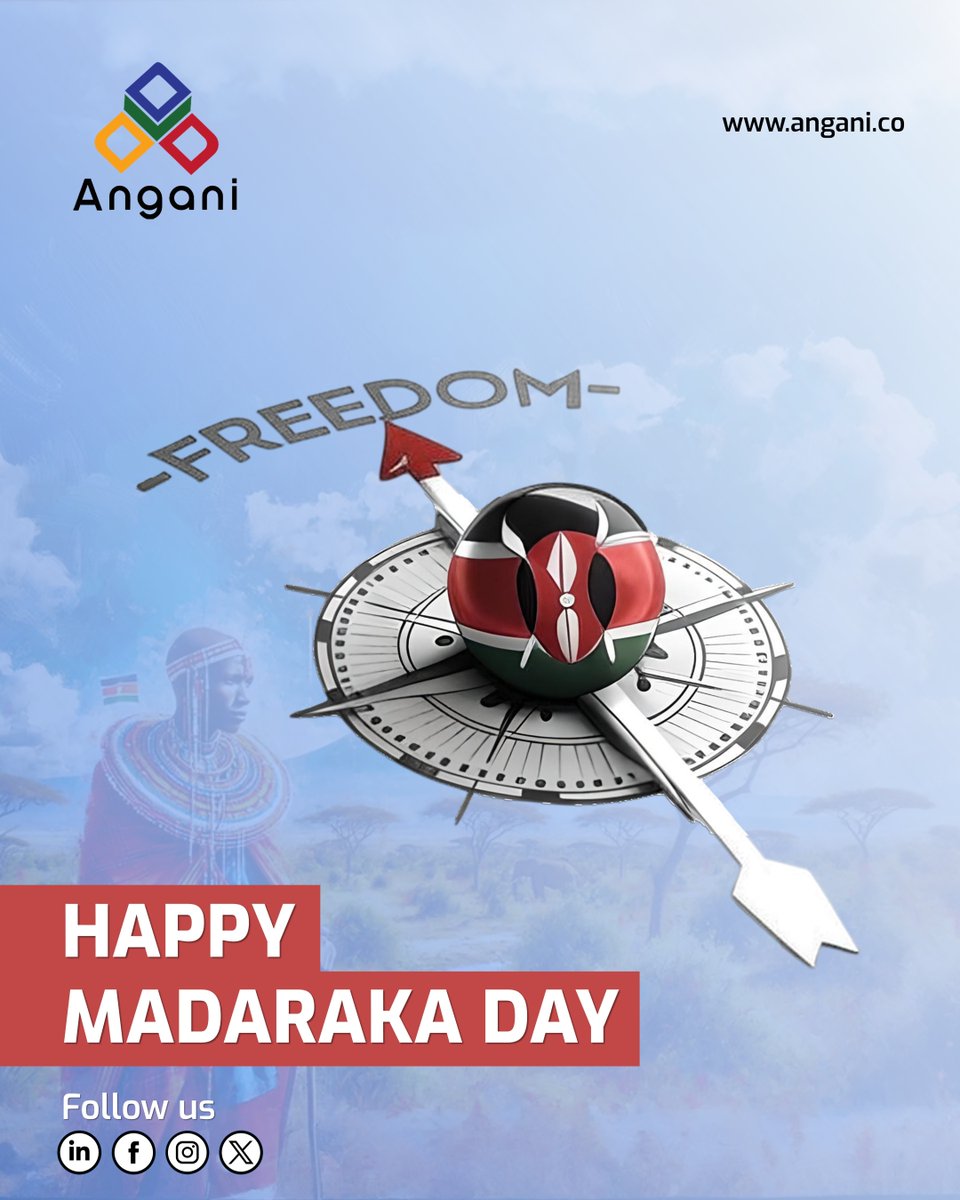 Angani Limited (@anganiltd) on Twitter photo Today, we commemorate the moment #Kenya attained internal self-rule.
Let us uphold the spirit of freedom and unity.
<a href="/AnganiLTD/">Angani Limited</a> wishes all Kenyans a Happy Madaraka Day!
#MadarakaDay #MadarakaDay2025 Today, we commemorate the moment #Kenya attained internal self-rule.
Let us uphold the spirit of freedom and unity.
<a href="/AnganiLTD/">Angani Limited</a> wishes all Kenyans a Happy Madaraka Day!
#MadarakaDay #MadarakaDay2025