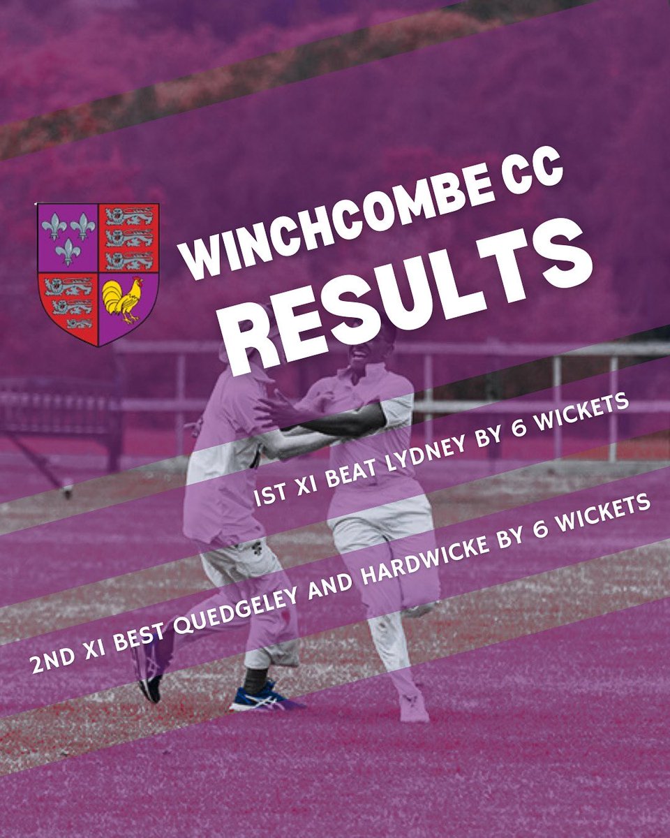 WinchcombeCC's tweet photo. Weekends Results in a week where both teams win by 6 wickets https://t.co/hsfOMXkxZb