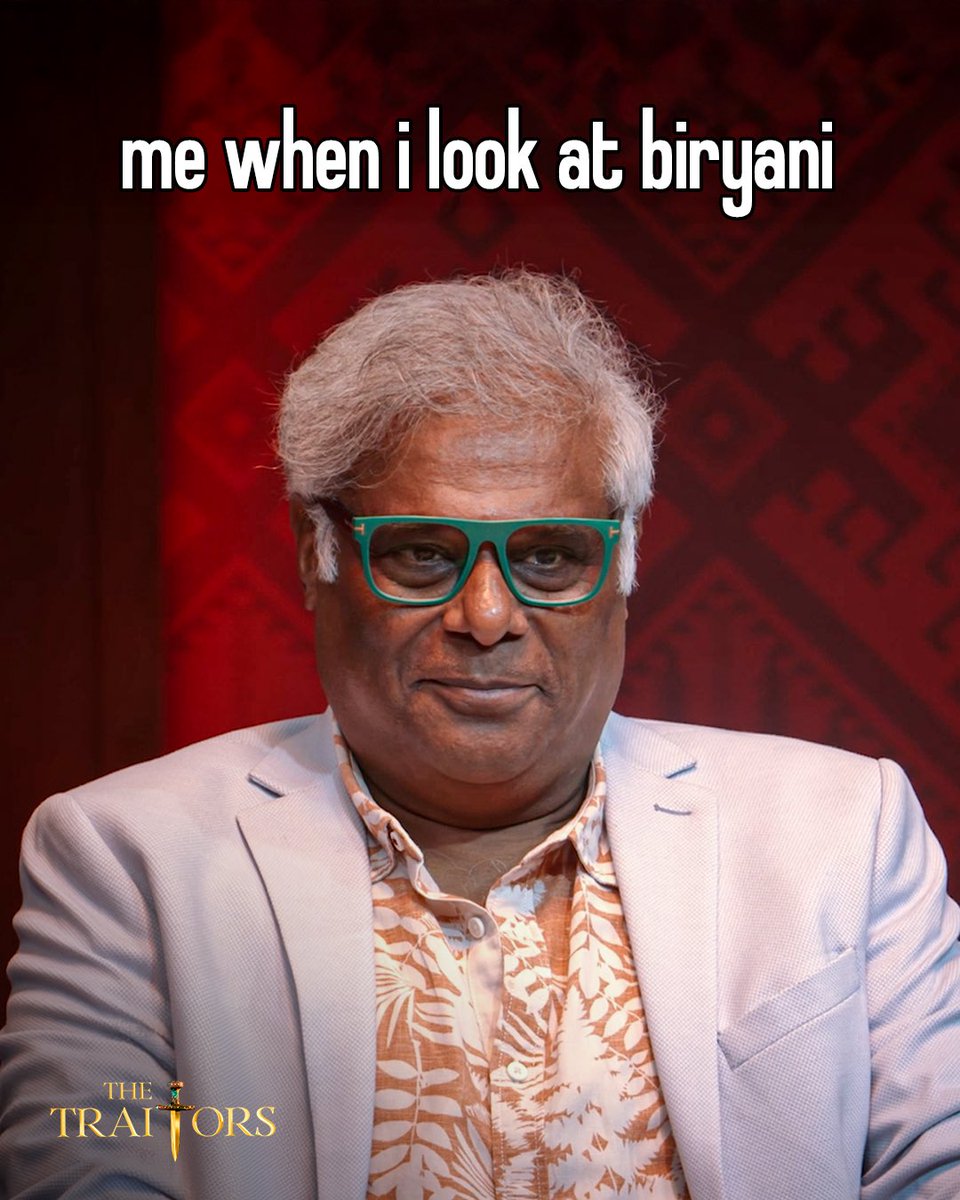 Ashish Vidyarthi (@ashishvid) on Twitter photo Traitors dhokha de sakte hai par biryani????? Kabhi nahi
#TheTraitors Trailer out now
<a href="/PrimeVideoIN/">prime video IN</a> Traitors dhokha de sakte hai par biryani????? Kabhi nahi
#TheTraitors Trailer out now
<a href="/PrimeVideoIN/">prime video IN</a>