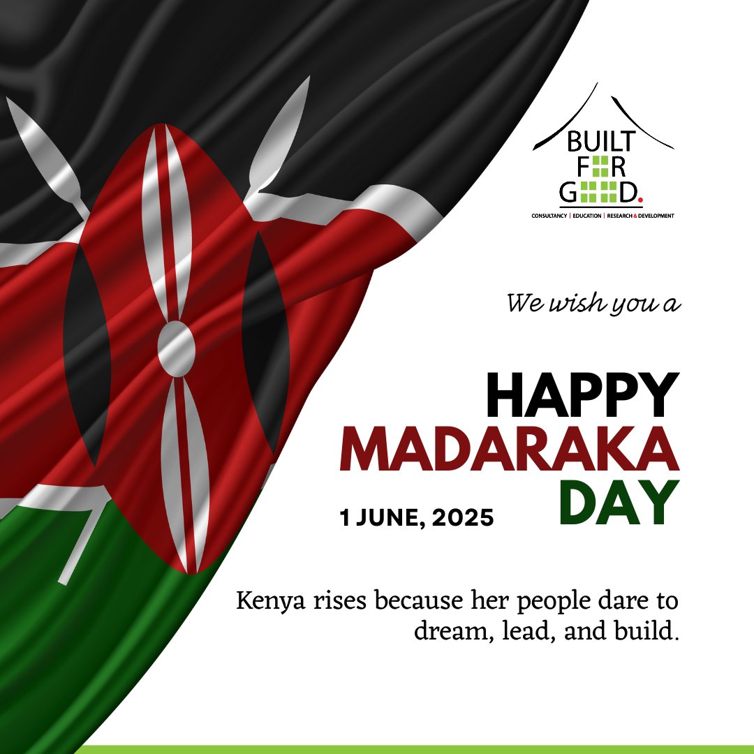 Today we honor the brave ones who paved the way for self-governance and celebrate the spirit of resilience that defines us.
Happy Madaraka Day!

#MadarakaDay2025 #WeThePeople #BuiltForGoodAfrica