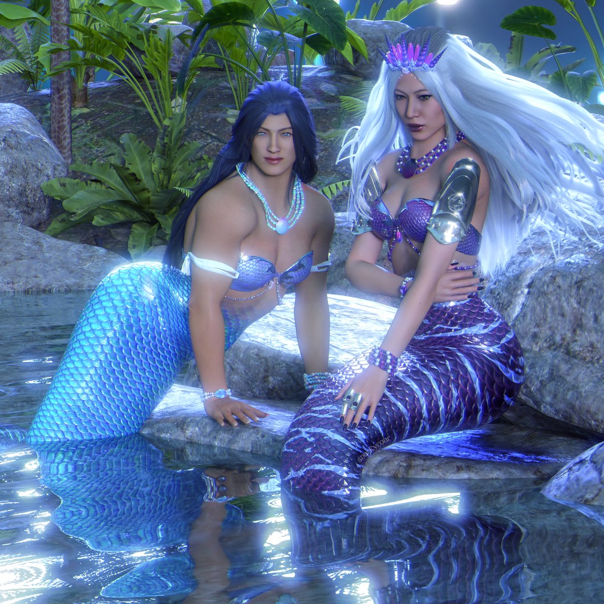 SnarkyROAR's tweet photo. Sirenas at Kape ☕

#MK1 #Sindel #BiHan #SubZero #LiMei #LiuKang #Lindel #LiuHan #MortalKombat1 https://t.co/1lEZPeJV6U