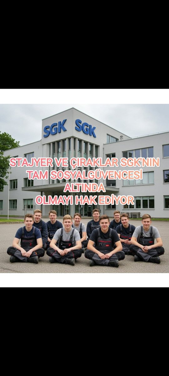 <a href="/RTErdogan/">Recep Tayyip Erdoğan</a> <a href="/Onuronal_/">Onur Önal</a> <a href="/RTEdijital/">Erdoğan Dijital Medya</a> <a href="/dbdevletbahceli/">Devlet Bahçeli</a> <a href="/_cevdetyilmaz/">Cevdet Yılmaz</a> <a href="/UlviYonter/">Dr.İzzet Ulvi YÖNTER</a> Stajyer ve Çırakların emekleri,geleceğin Türkiye Ekonomisine yapılan bir yatırımdır.

Bu yatırım,
⚖️TAM SİGORTA ⚖️
ile güvence altına alınmalıdır❗
(Kocaeli)

Sn.
<a href="/RTErdogan/">Recep Tayyip Erdoğan</a> 
<a href="/dbdevletbahceli/">Devlet Bahçeli</a> 
<a href="/_cevdetyilmaz/">Cevdet Yılmaz</a>
<a href="/isikhanvedat/">Prof. Dr. Vedat Işıkhan</a>
<a href="/UlviYonter/">Dr.İzzet Ulvi YÖNTER</a>

Tam Sigorta Mücadelesi
#StajaÇırağaMüjde