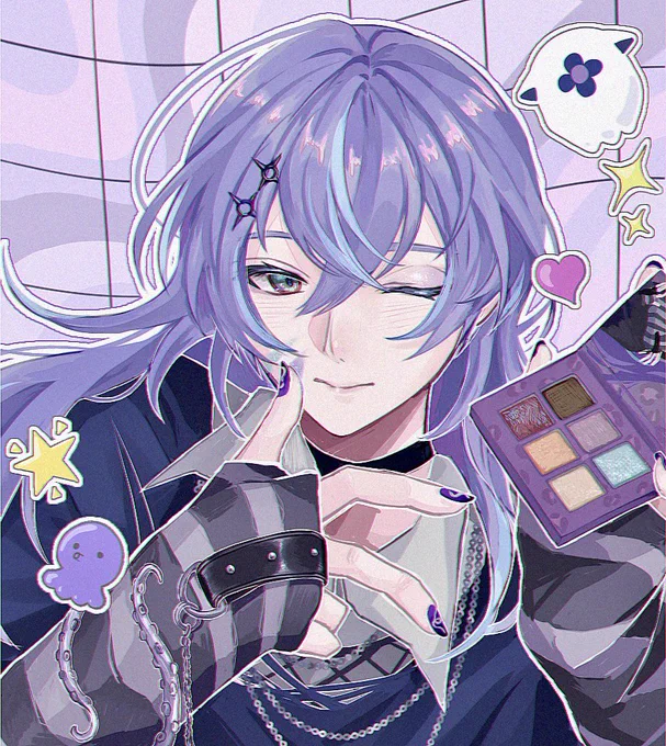 #ショウゾウ画 アイシャドウかわいい