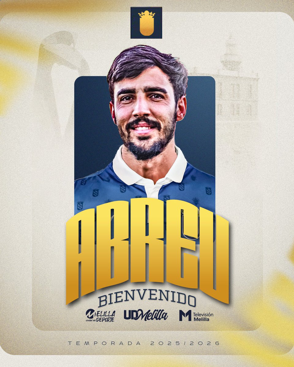 Unión Deportiva Melilla (@udmelilla) on Twitter photo 💣 𝐅𝐈𝐂𝐇𝐀𝐉𝐄
Abreu se suma al nuevo proyecto azulino.
¡Bienvenido <a href="/robertorabreurb/">Roberto Rguez Abreu.</a> ! 🙌🏻💙
ℹ️ udmelilla.es/abreu-se-suma-…
#BienvenidoAbreu 💣 𝐅𝐈𝐂𝐇𝐀𝐉𝐄
Abreu se suma al nuevo proyecto azulino.
¡Bienvenido <a href="/robertorabreurb/">Roberto Rguez Abreu.</a> ! 🙌🏻💙
ℹ️ udmelilla.es/abreu-se-suma-…
#BienvenidoAbreu