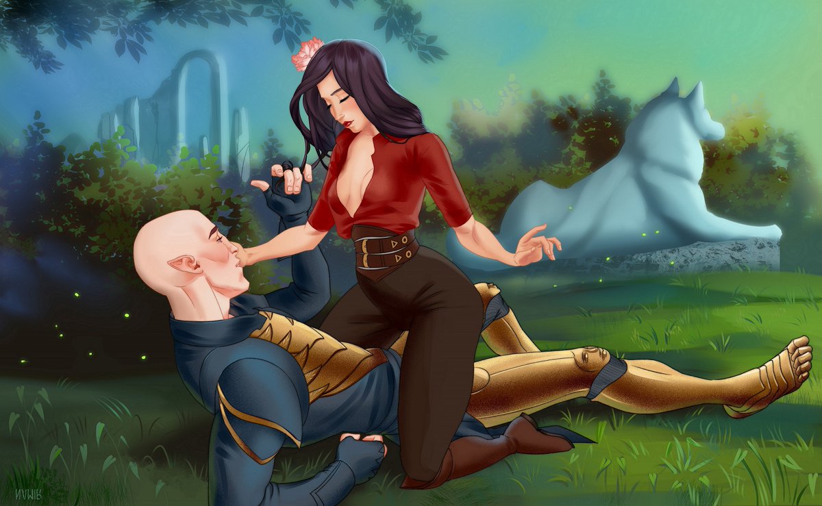 ych for tiri5459 #DragonAge #Solas #Rook