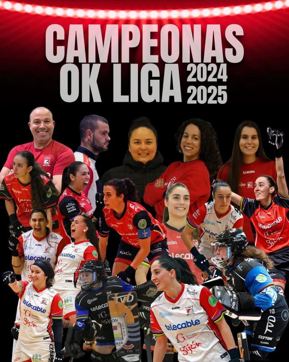 🏒 Felicidades para <a href="/gijonhc/">Telecable Hockey Club</a> tras ganar la XVII edición de la #OKLiga 

🏆5º Título de Liga de Hockey sobre patines femenino para el equipo gijonés 

🔝¡Sois un orgullo para el Deporte Asturiano!