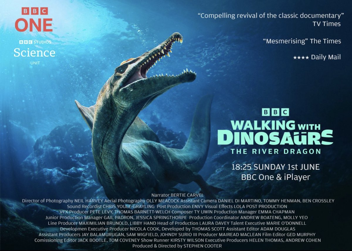 NizarIbrahimPhD's tweet image. Just in time for Dinosaur Day 2025, &quot;River Dragon&quot; airs tonight on BBC One, 18:25. Perfect timing.
#paleontology #fossils #sahara