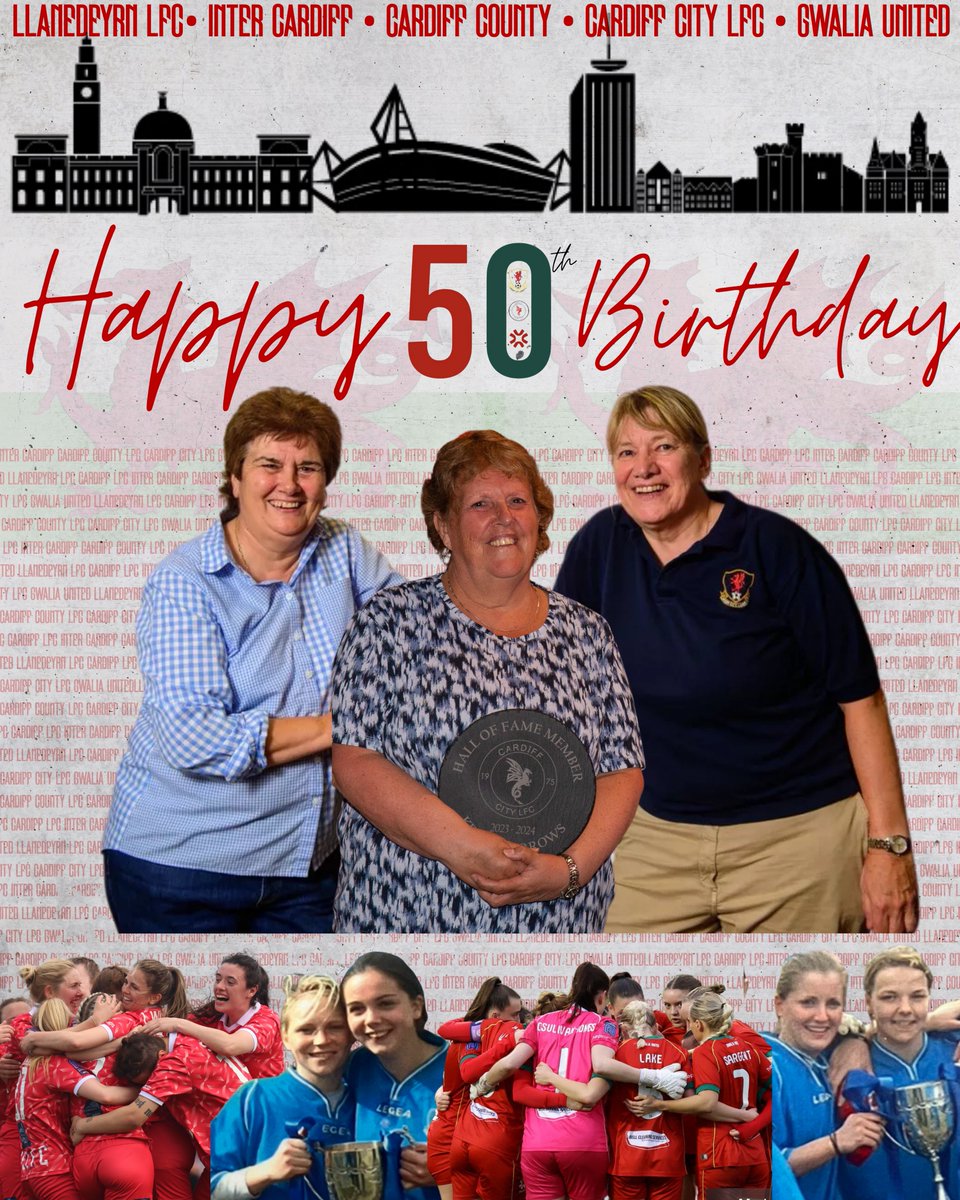 Gwalia United (@gwaliaunited) on Twitter photo Happy 50th Birthday Gwalia United! 🎉
🗓️ On the 1st June 1975 our club was born. We may have had a few name changes along the way but our history remains. We are proud to keep putting Wales on the map.🏴
Here’s to the next 50! 🥂🎉
#GwaliaUnited | <a href="/FAWNL/">FA Women's National League</a> | <a href="/FAWales/">FA WALES</a> Happy 50th Birthday Gwalia United! 🎉
🗓️ On the 1st June 1975 our club was born. We may have had a few name changes along the way but our history remains. We are proud to keep putting Wales on the map.🏴
Here’s to the next 50! 🥂🎉
#GwaliaUnited | <a href="/FAWNL/">FA Women's National League</a> | <a href="/FAWales/">FA WALES</a>