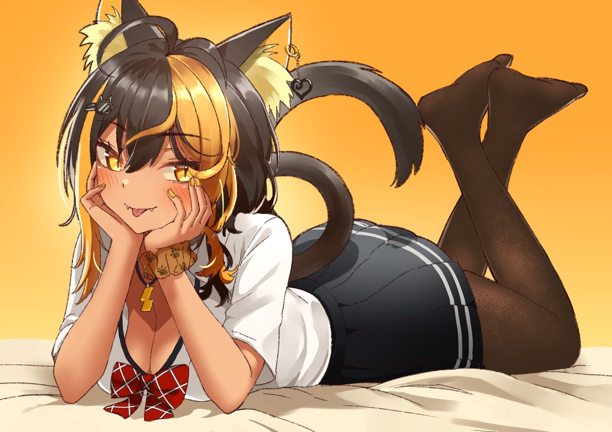 #ねこよのポージング　ついに描くことができました…ねこよ大好き！🐈