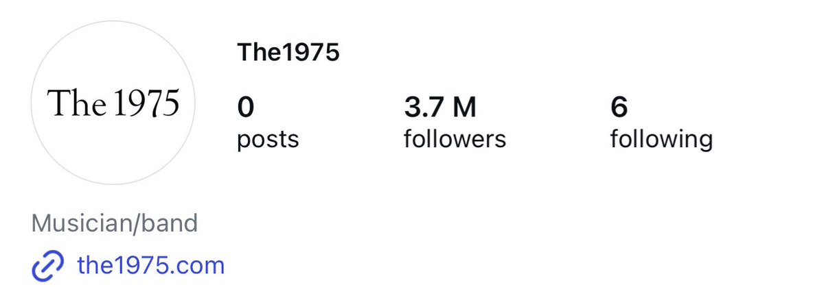 the1975_thteam's tweet photo. The bio is gone. BFIAFL era is officially over.

#The1975 https://t.co/fslcGtJAaT
