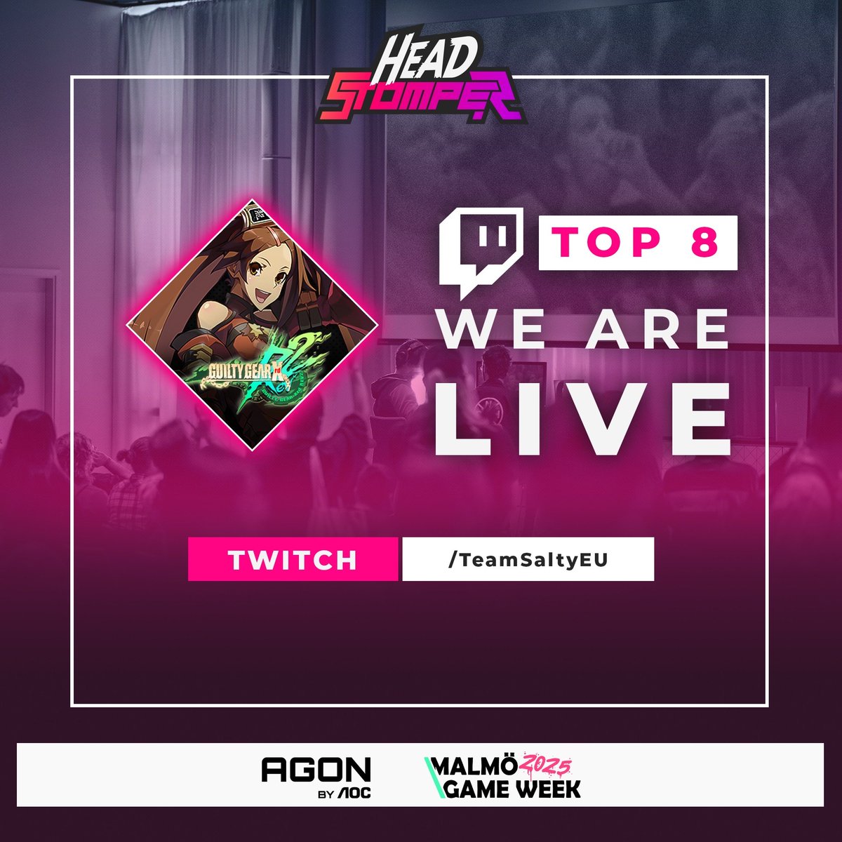 SaltyEU (@teamsaltyeu) on Twitter photo We are now LIVE with the GGXRD REV2 side event <a href="/Headstomper/">Headstomper</a>
The tournament is super stacked so make sure you tune in here:
twitch.tv/teamsaltyeu We are now LIVE with the GGXRD REV2 side event <a href="/Headstomper/">Headstomper</a>
The tournament is super stacked so make sure you tune in here:
twitch.tv/teamsaltyeu