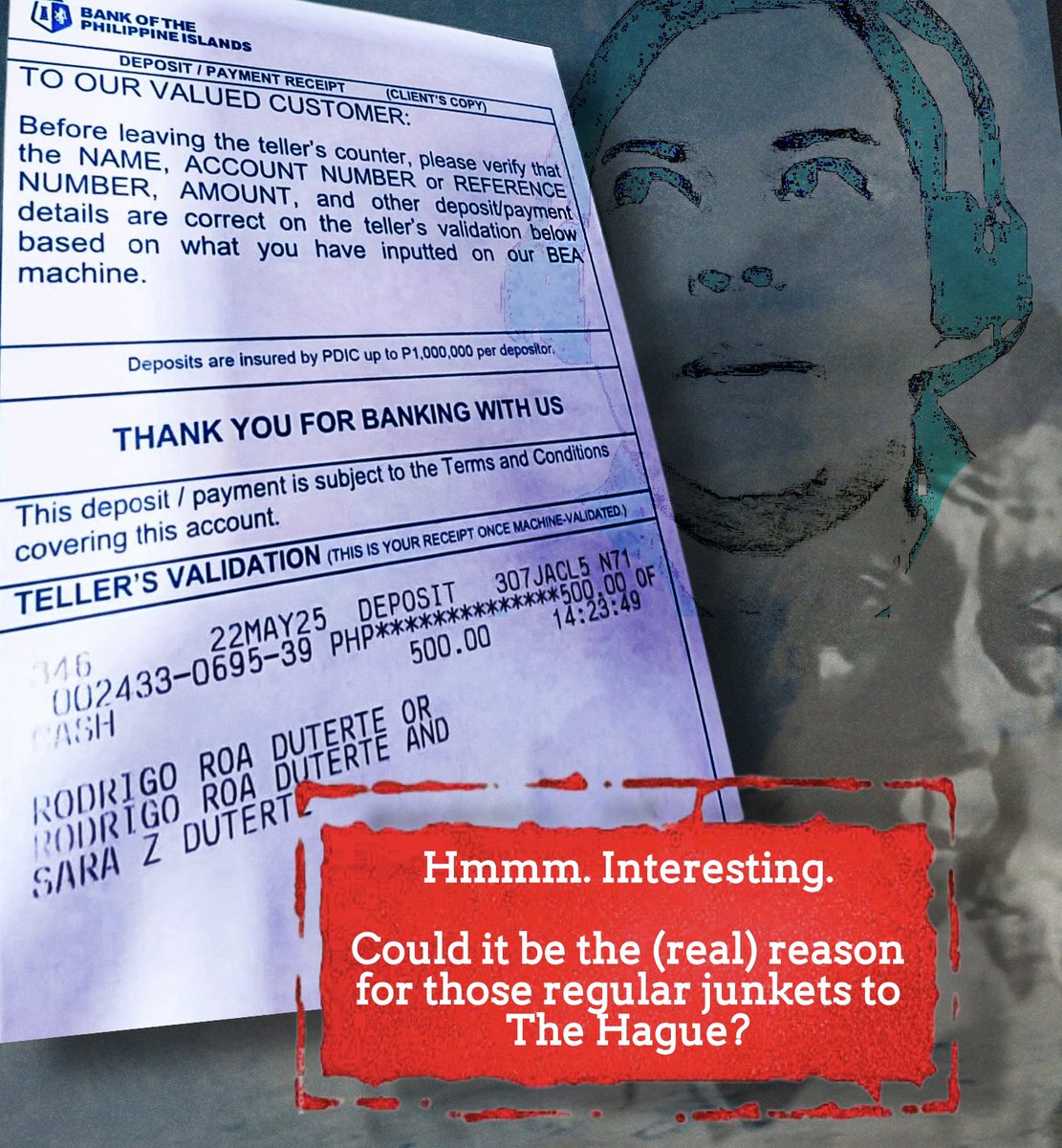 “For somebody who has a banking background, the account suggests that Rodrigo can withdraw from the account without Sara signing but she can’t withdraw without Rodrigo’s signature. Am I right?”

~ SticksNStones /oleb20511 via X | 📸 Credit: main image