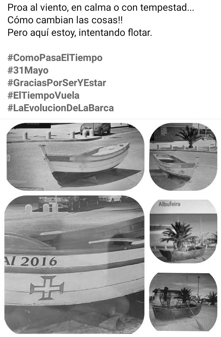 caraballo314's tweet photo. #LaEvolucionDeLaBarca imágenes en blanco y negro, #ElTiempoVuela  

Ayer #31Mayo con problemas de conectividad... Hoy, más vivo que nunca.
"Proa al viento,en calma o con tempestad...Como cambian las cosas! Pero aquí estoy, intentando flotar"
#ComoPasaElTiempo
#GraciasPorSerYEstar https://t.co/rcL9w0fKB0