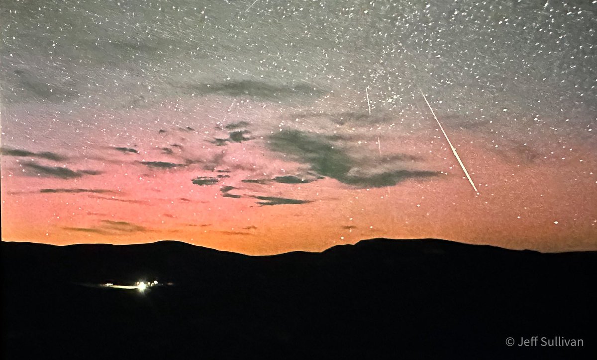 BasinSchool's tweet image. Had some nice red and pink aurora with light pillars during our night photography workshop in Bodie, California about two hours ago. It has settled down now, but there’s still some color in the sky. (Back of the camera shot from moments ago.) #spaceweather #auroraborealis