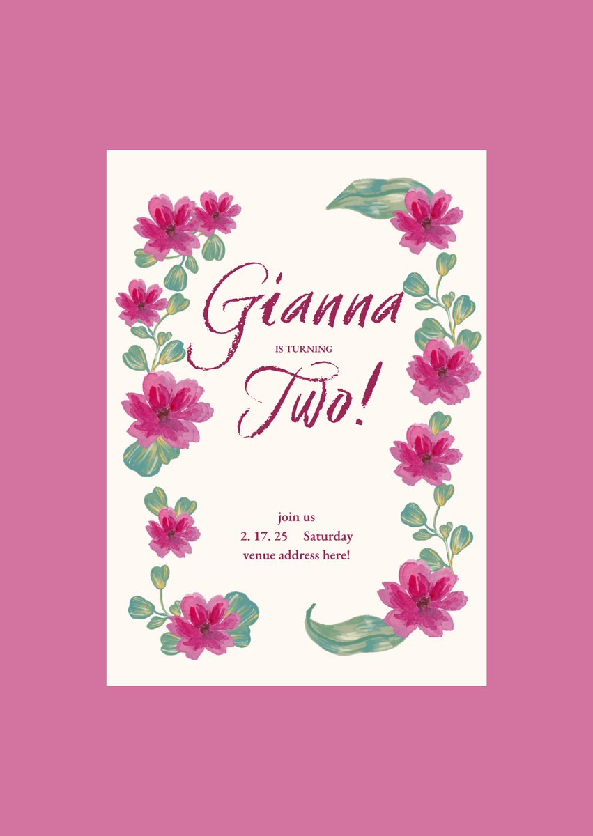 irelandaise's tweet photo. Gianna is turning Two!
invitation 

Birthday Invitation graphic design
Designed with Canva

Open for collaborations
Design owned by me. Do not copy. Do not share. Do not repost. 

#CanvaPro #designer #books
#canva #brand #graphicdesigns #designs #iCreates https://t.co/7pRs5SZlz1