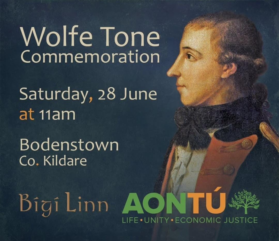 "To unite the whole people of Ireland: to abolish the memory of all past dissension; Protestant, Catholic and Dissenter." - Wolfe Tone 🇮🇪