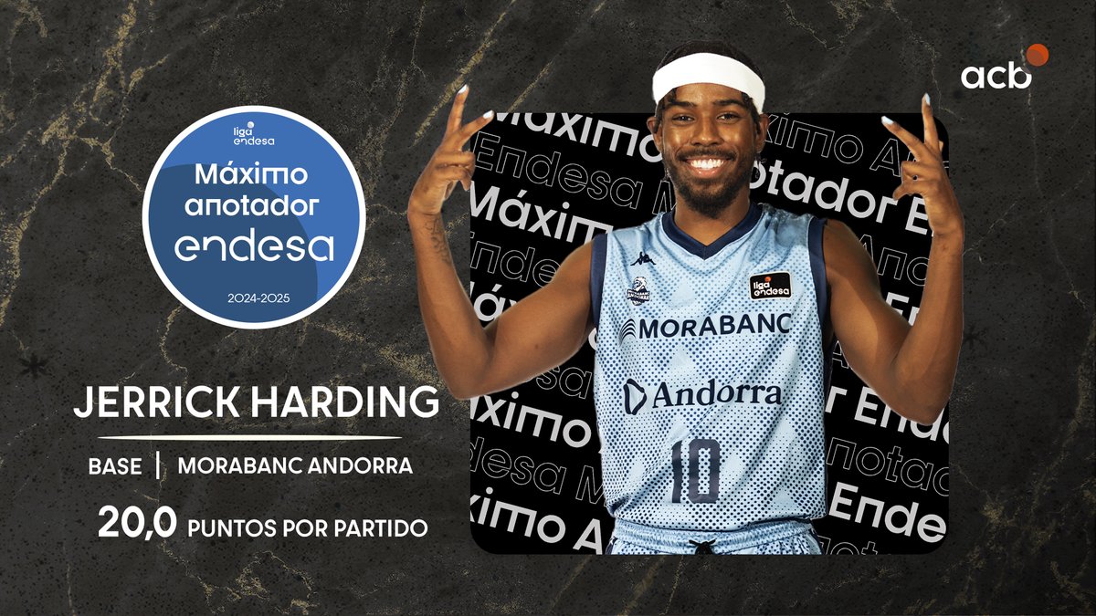 Liga Endesa (@acbcom) on Twitter photo El Máximo Anotador Endesa 2024-25 es...
🏆 ¡JERRICK HARDING! 🔥
#LigaEndesa | <a href="/basketlover/">Endesa Basket Lover</a> El Máximo Anotador Endesa 2024-25 es...
🏆 ¡JERRICK HARDING! 🔥
#LigaEndesa | <a href="/basketlover/">Endesa Basket Lover</a>