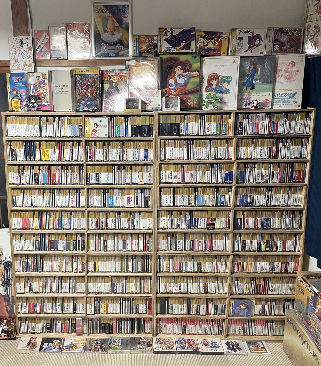 mugen_kai_2's tweet photo. いつも見て頂いている方々に報告です！

目標としてました

セガサターンソフトコンプリート

しました🥳やりましたっ🫱

発売されたタイトル(バリューセットを除く)+サタコレになります！約5年がかりでした！

ご協力や応援頂いた方々、本当にありがとうございました！

#セガサターンコンプリート https://t.co/kCcUq09uQO