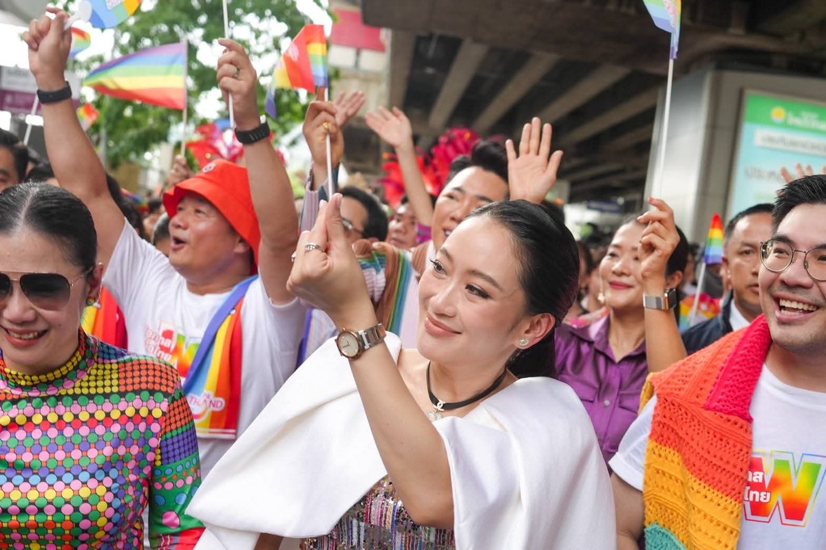 Prime Minister Paetongtarn Shinawatra and her delegation joined the opening of Bangkok Pride Parade 2025 on June 1at Sanam Thep Hasadin, Bangkok. 

She said it was a great honor to participate in this year's event, which marks the 4th year, and felt it was a bright year. The