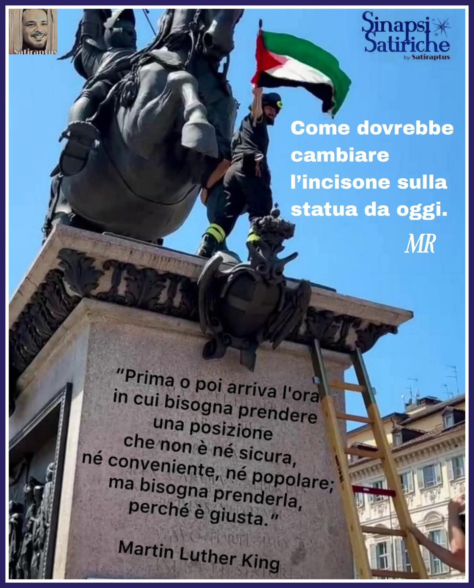 Satiraptus's tweet photo. #torino #vigiledelfuoco #bandiera #palestina
@MirkoRime https://t.co/G1QtYFs3y2