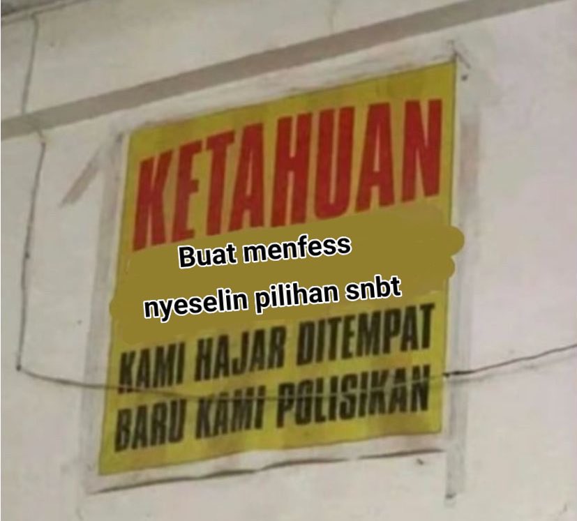 <a href="/snbtfess/">SNBTFESS || SNBP - UTBK</a> halah titit bapakmu nder, sini palalu gua gedig ya caper amat bangke stop bikin menfess ga waras kaya gini lah, ada orang yang mati matian tapi ga lolos malah baca menfess anjing kaya gini kan gimana apa ga didoain macem macem lu nder?