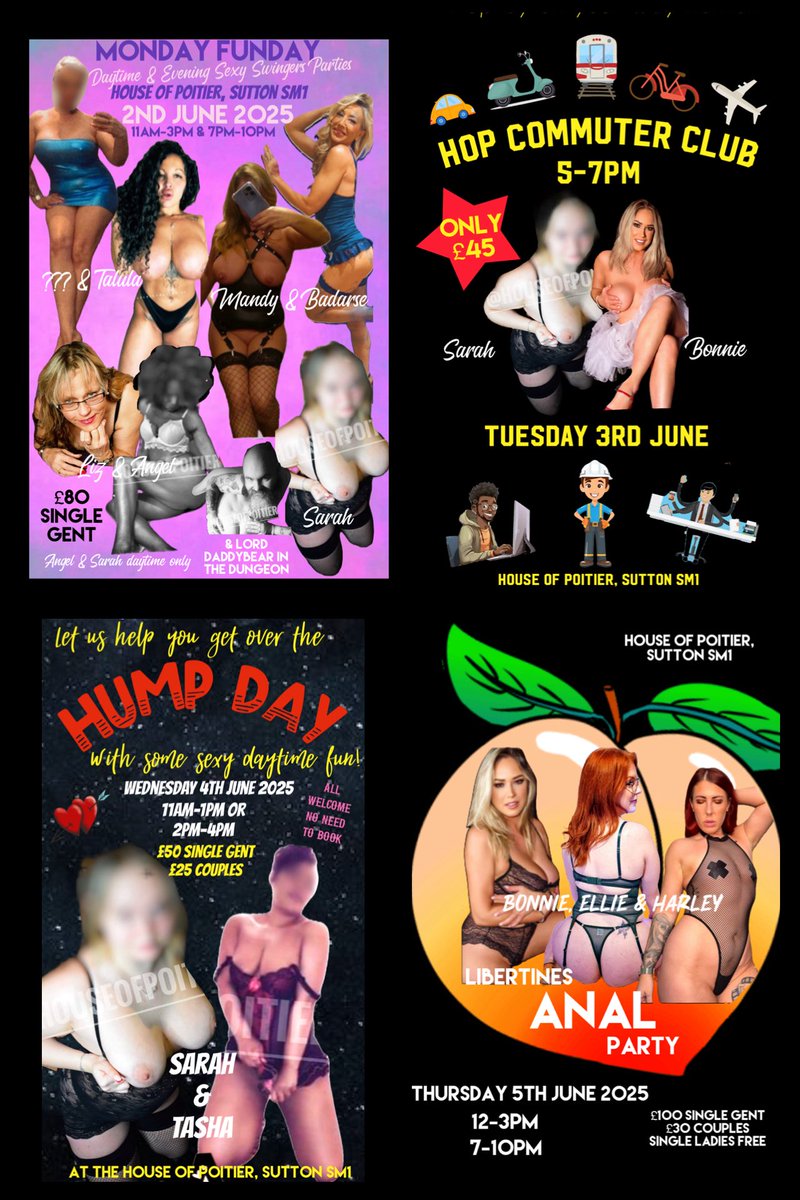 What a week… 🥵 
<a href="/MondayFunParty/">Monday Funday Parties</a> <a href="/TalulaThomas/">❤️👑Ms.TT (Queen T) 👑❤</a> <a href="/Mischief_Mandy/">Mischief Mandy 😈❤️</a> <a href="/BangingBadArse/">BadArseDaisy</a> <a href="/Lustyliz1/">Lustyliz</a> <a href="/bonnie_blacked/">Bonnie Blacked</a> <a href="/tasha_monai/">tasha_monai</a> <a href="/HoPLibertines/">Libertines</a> <a href="/Harley_loux/">Harley-Lou_x</a> <a href="/EllieRed592603/">Ellie_RedandReady</a> 
Challenge - who is hardcore enough to make it to all 4 days? We dare ya!! 😈