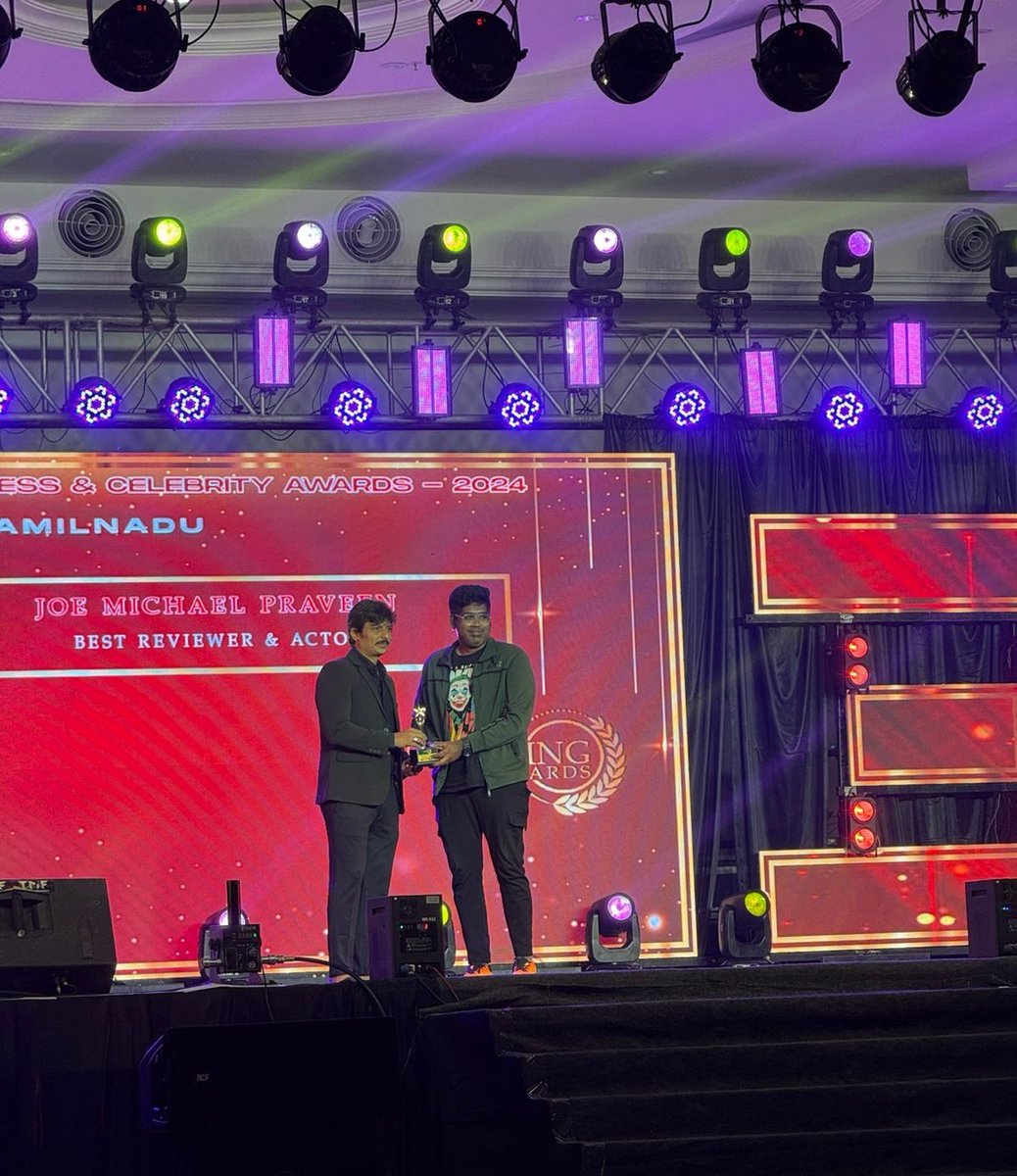 Happy To Recieve My First Award as BEST  #BiggbossTamil Reviewer 2024 by  versatile <a href="/JiivaOfficial/">Jiiva</a> Brother !! Thanks @dazzling_awards for this Honour!!

Thanks @indiaglitz_tamil For The Opportunity and Support  for Last 5 Years !!

Special Thanks to @sensphotography_ and