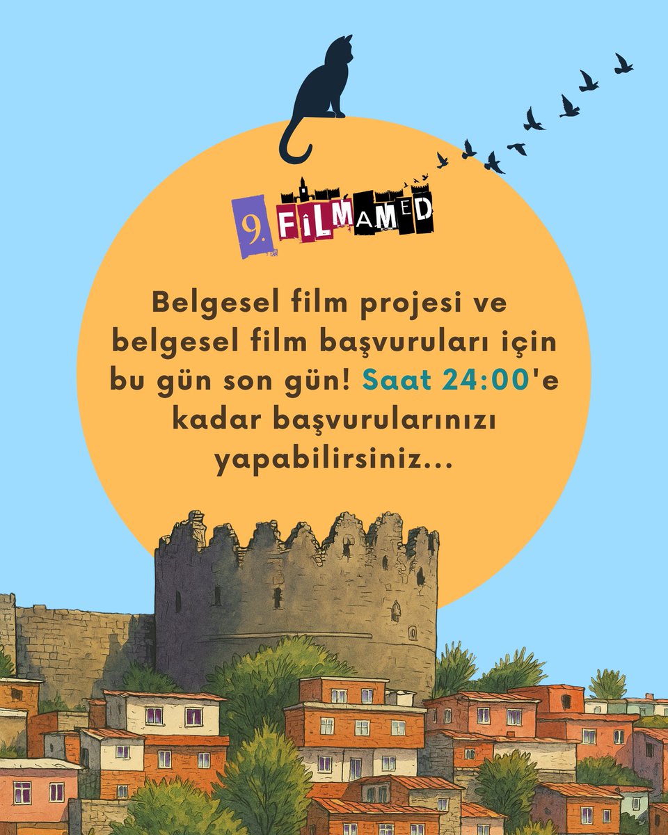 🎥 Belgesel film projesi ve belgesel film başvuruları için bu gün son gün!
📌 Saat 24:00’e kadar başvurularınızı yapabilirsiniz.

🎥 Ji bo serlêdanên projeyên belgefîlman û fîlmên we yên belgefîlm îro roja dawîn e!
📌 Heta saet 12’ê şevê hûn dikarin serî lê bidin.