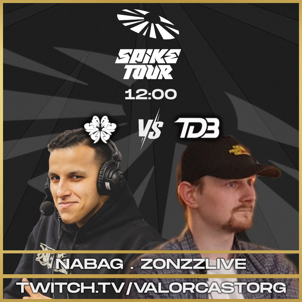 Dernière ligne droite pour les équipes restantes des playoffs du Spike Tour avec dès 12h un match permettant d'obtenir une place en Up&amp;Down

<a href="/Exalty_FR/">Exalty</a> vs <a href="/TodobewEsport/">TODOBEW</a> 

twitch.tv/valorcastorg