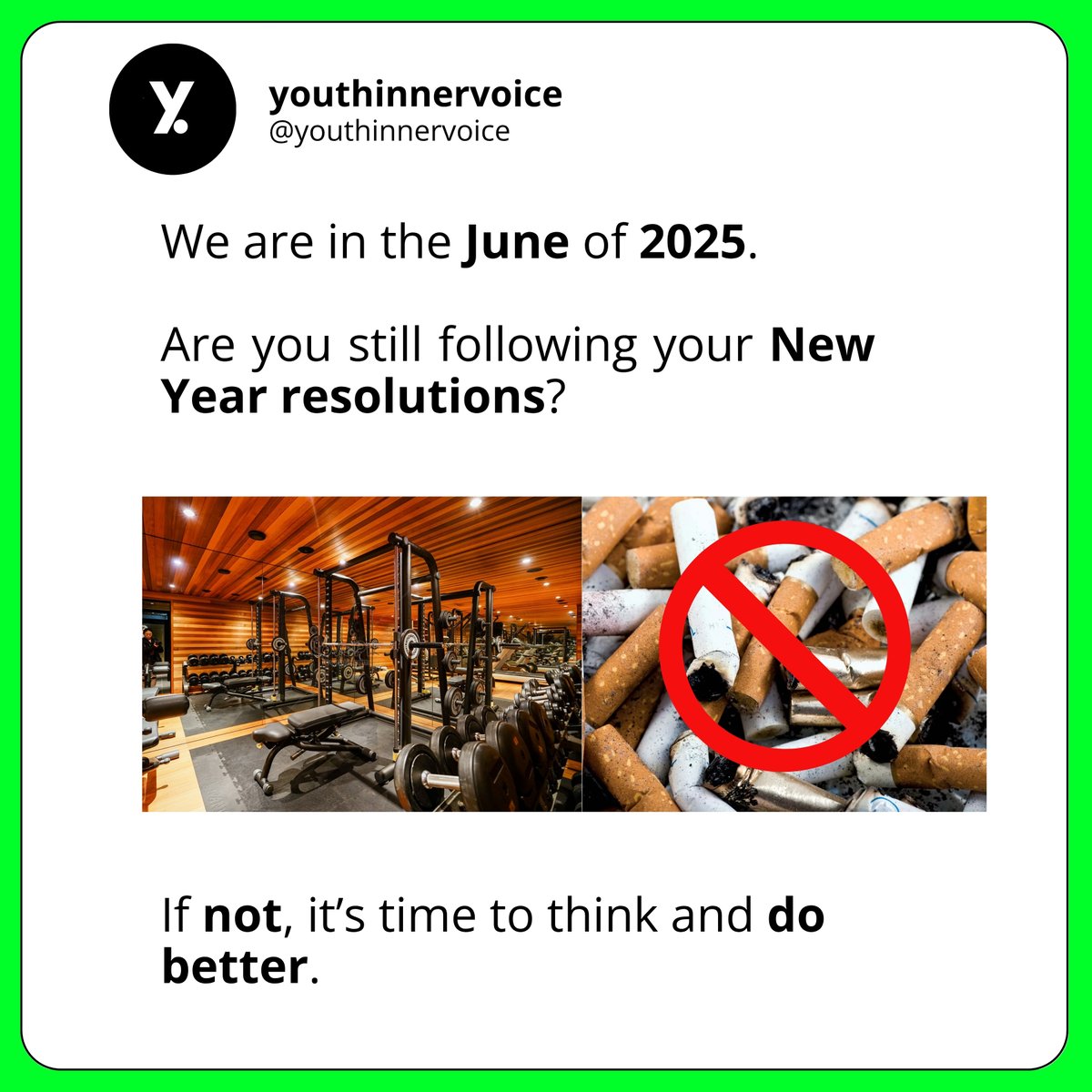 New Year Resolutions. #June2025