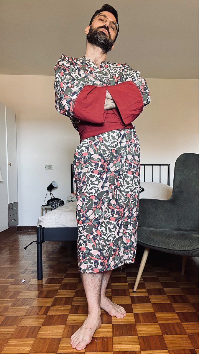 Mi sono cucito una vestaglia kimono.
