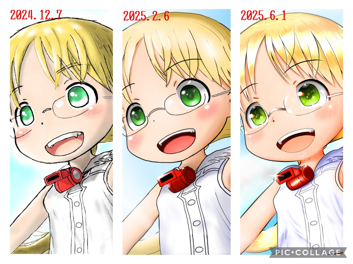 mz9055's tweet image. あことまの名札作り用に、アイコンのリコさんを再度リメイクしました🎨(2枚目は比較)
半年前より、描き方は着実に上達してるはず…ヘッダーも近日更新します。
#メイドインアビス