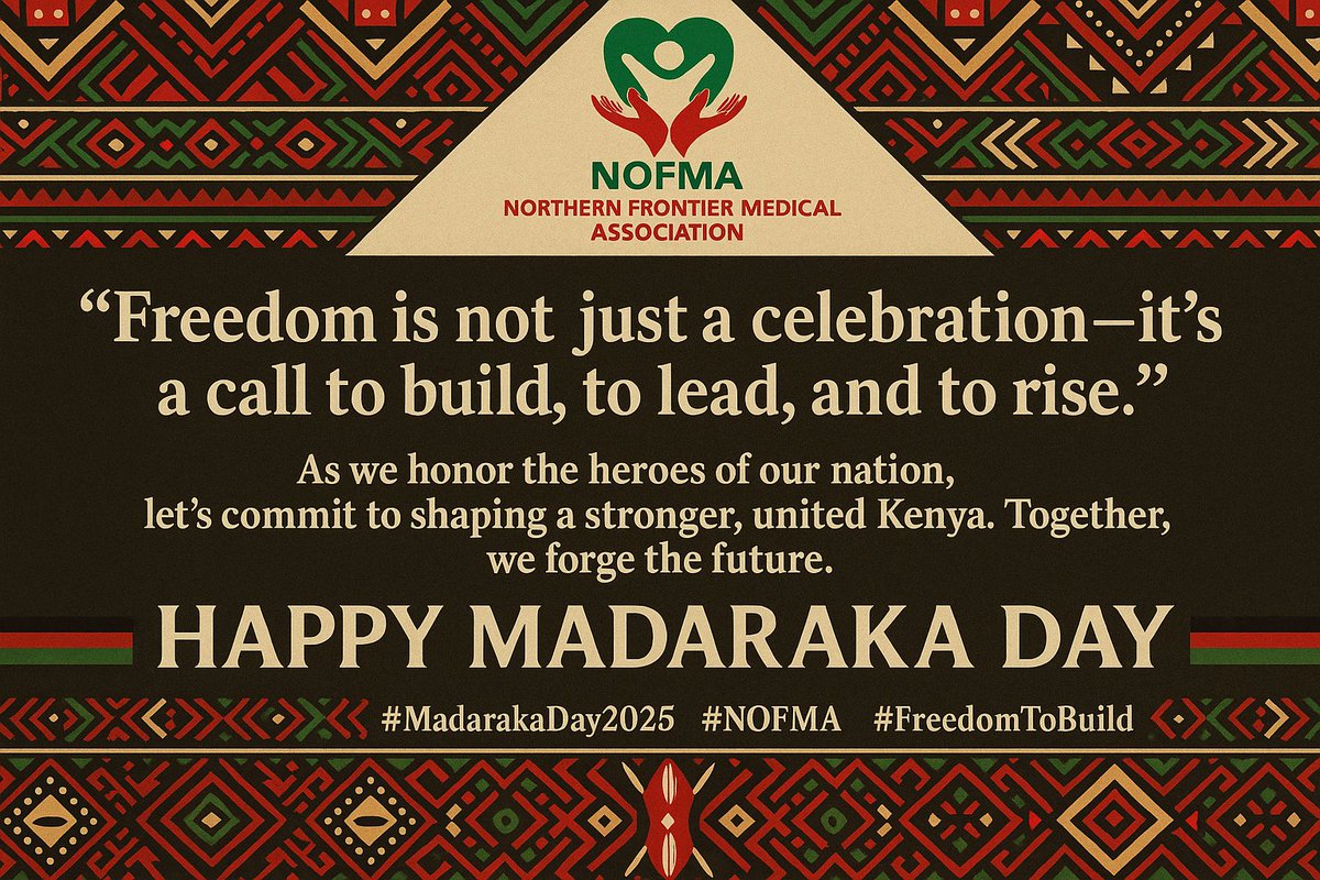 NOFMA- Kenya (@nofma2) on Twitter photo From us <a href="/NOFMA2/">NOFMA- Kenya</a>, we wish a Happy Madaraka Day
#MadarakaDay2025
<a href="/aminabushra14/">Amina Abdirahman Mohamed</a> <a href="/SamatarGuleid/">Samatar Ahmed Guleid</a> <a href="/beksbinnoor/">Noor Sheikh</a> <a href="/aminahdeedah/">Amina Boru</a> <a href="/NasiboDuba/">Nasibo Duba Golicha</a> From us <a href="/NOFMA2/">NOFMA- Kenya</a>, we wish a Happy Madaraka Day
#MadarakaDay2025
<a href="/aminabushra14/">Amina Abdirahman Mohamed</a> <a href="/SamatarGuleid/">Samatar Ahmed Guleid</a> <a href="/beksbinnoor/">Noor Sheikh</a> <a href="/aminahdeedah/">Amina Boru</a> <a href="/NasiboDuba/">Nasibo Duba Golicha</a>