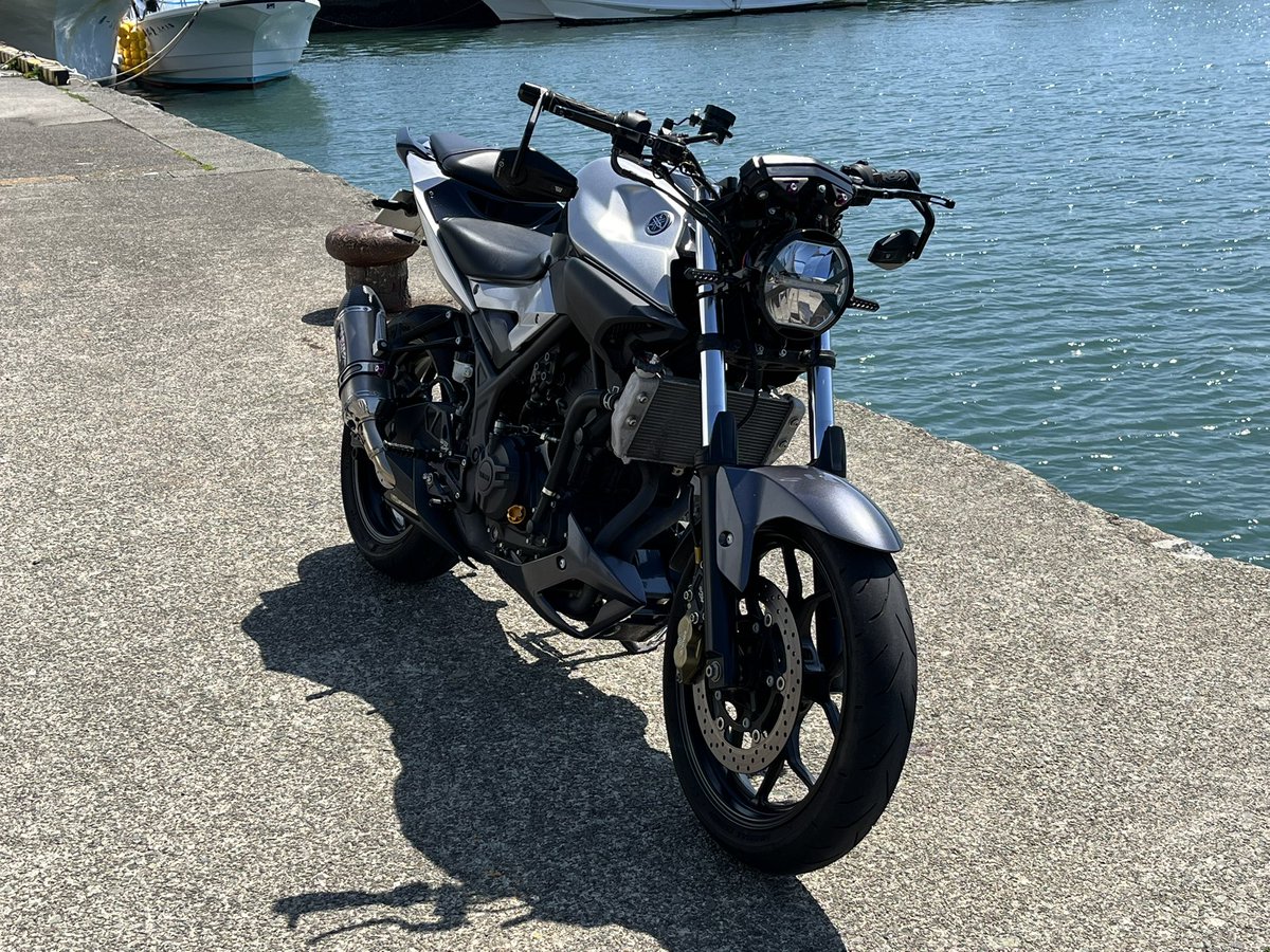 画像はありませんが数年ぶりにバイクのハンドル交換
スイッチボックスの回り止めの穴開けが面倒なのよね🤣
なんとか交換してグリップと足りない部品の調達待ち
今週中には完成するかな？
ライトも縦2連にしていたけど丸目に戻しました
完成したら画像あげます
とりあえずは以前の画像を
