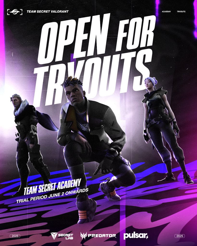 Any cracked player out here? 👀

We're bringing back the Academy roster next season, show us your skills 🔥 

🔗 forms.gle/7Xm8EkkPZHY6xp…

#ItLiesWithin