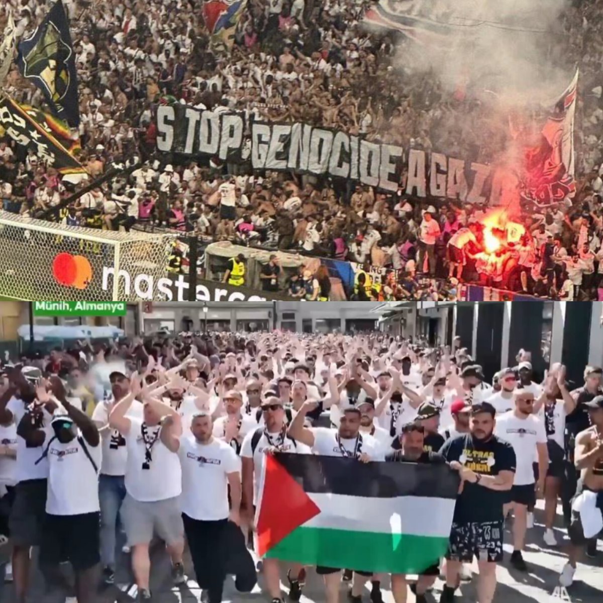 توی سطح یک فوتبال جهان، توی استادیوم هاوجشن هاپرچم فلسطین بالامیره، اما از این طرف توی ایران که پنجاه ساله شعارش فلسطینه، توی استادیوم هاکم مونده درود بر اسرائیل هم بگن،چرا؟چون توتوهمات بعضیا،نظام،کیان پیرفلک روکشته و به همین دلیل، اسرائیل حق داره نسل کشی کنه!
همین قدرمنطقی...
.