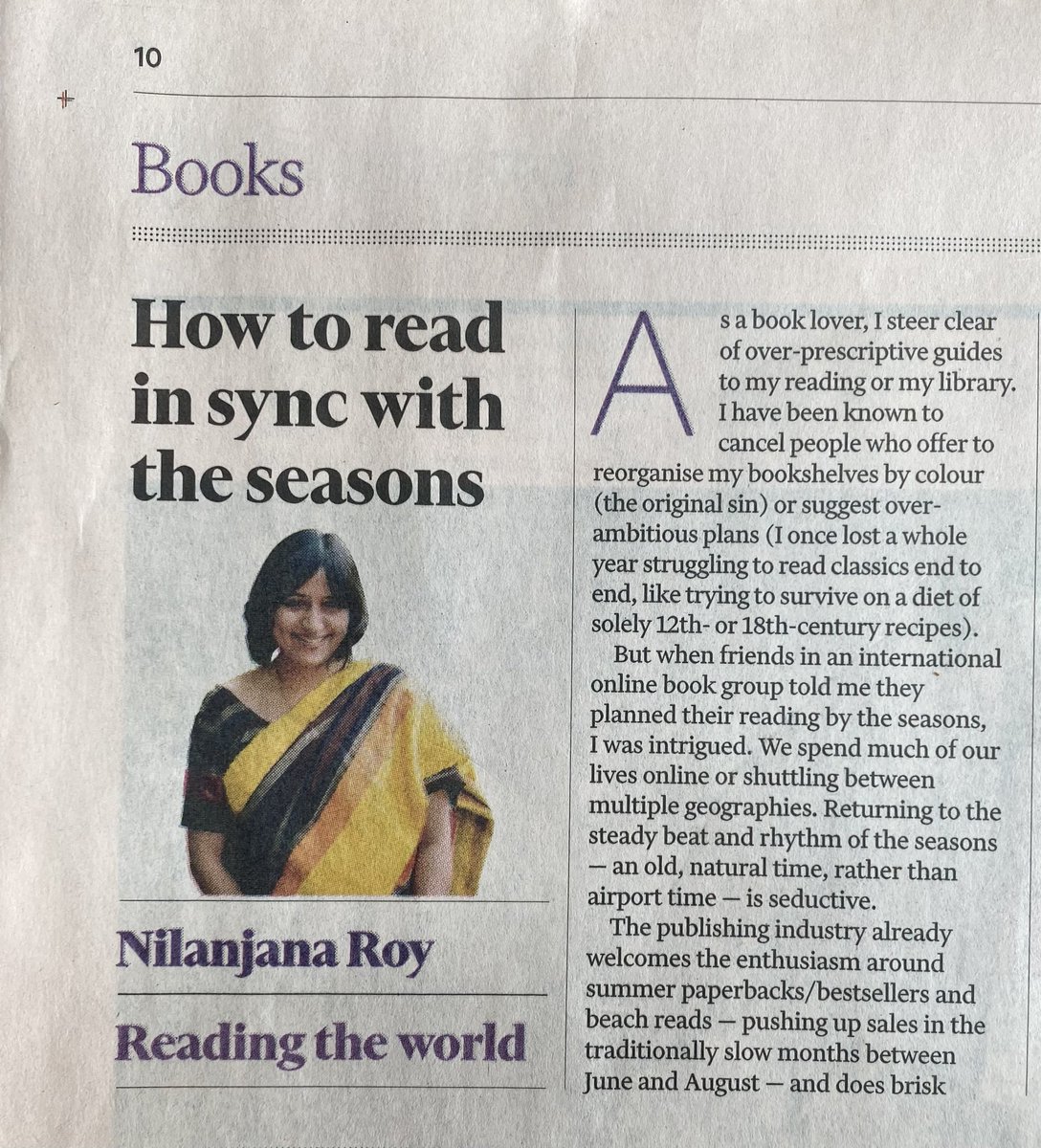 Ken Hunt (@kenhunt01) on Twitter photo Congratulations <a href="/nilanjanaroy/">Nilanjana Roy 📚🦊</a>. Thoroughly enjoyed your thought-provoking ‘Reading the world’ column in the <a href="/ftweekend/">FT Weekend</a> of 31 May/1 June 2025. She touches on, with examples seasonal rhythms, the ragamala concept of the subcontinent’s arts and much more. Required weekend reading. Congratulations <a href="/nilanjanaroy/">Nilanjana Roy 📚🦊</a>. Thoroughly enjoyed your thought-provoking ‘Reading the world’ column in the <a href="/ftweekend/">FT Weekend</a> of 31 May/1 June 2025. She touches on, with examples seasonal rhythms, the ragamala concept of the subcontinent’s arts and much more. Required weekend reading.