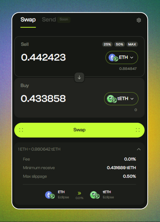 By the way, it’s a good idea to try out the <a href="/skate_chain/">Skate</a> AMM on Eclipse Network

Make sure to bind your EVM wallet on Skate Park - highly necessary

You probably don’t want to miss it, Eclipsian