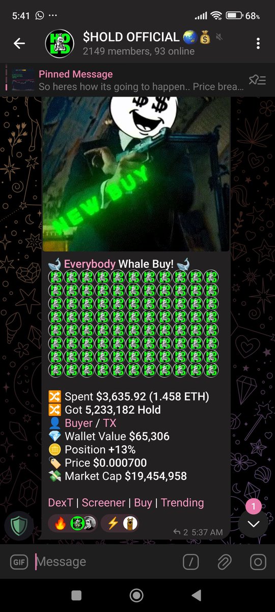 islandboy_1914's tweet image. 0.0007 currently ...lots of big names taking notice,who will come onboard b4 who @Bluntz_Capital @cryptocevo @CryptoWizardd @Drallio are you $HOLD ing  ? 0.001 coming in hott ..breakout target on the weekly chart says 140mil mc ..18.5mil currently.lets get it #everybodywillHOLD