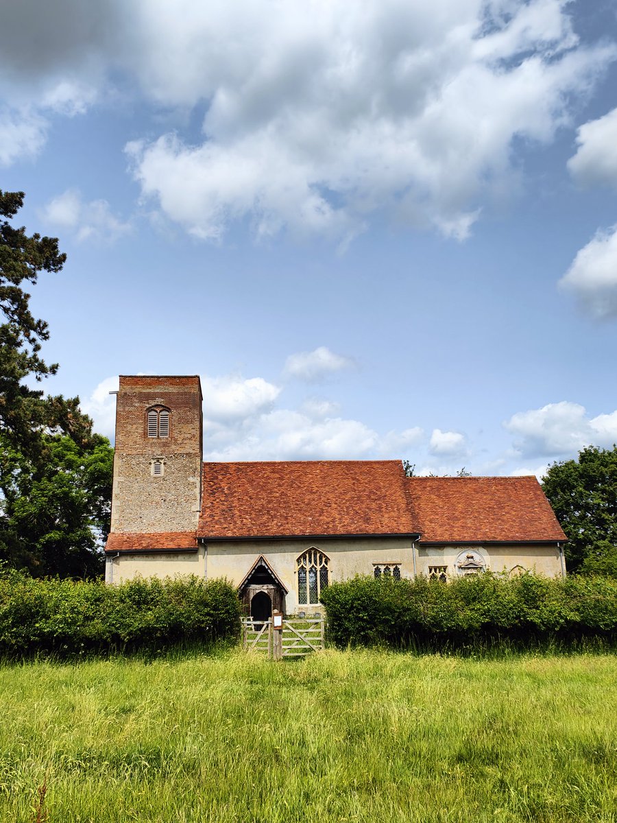 Yesterday I undertook a journey of exploration, a first visit. By train to Needham Market in Suffolk and then on foot cross country for a couple of miles or so. My destination was special, a time capsule of past emotion and devotion, St Mary's Church, Badley. Thread.