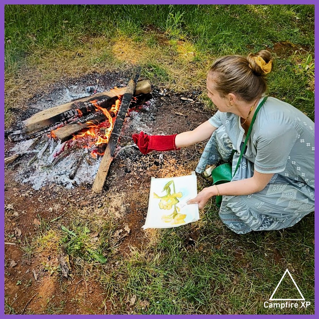 campfire_xp's tweet image. Bluebells, cowslips, campion, vetch... A guided wildflower walk inspired guests' beautiful watercolour creations at our May event, featuring nature-focused artist Hildagard Carr 🎨🖌
#nature #workshop #oxfordshire #cotswolds #outdoor #activity #swerford #chippingnorton #uk